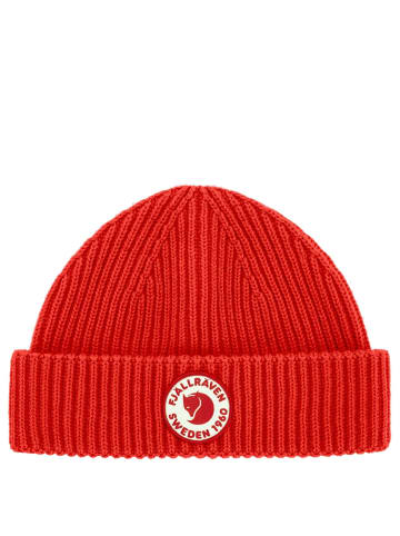 FJÄLLRÄVEN Lite Logo Hat - Mütze (grey) in true red