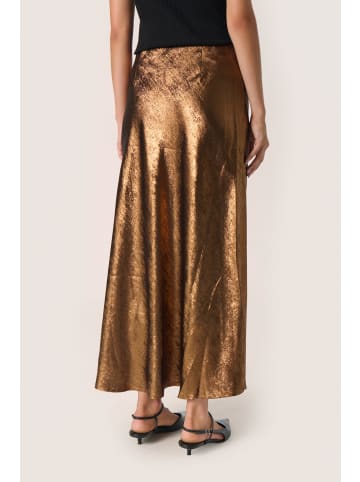 Soaked in Luxury SLElvie Anna Skirt Slim fit in Copper