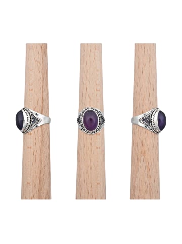 mantraroma 925er Silber - Ringe mit Amethyst