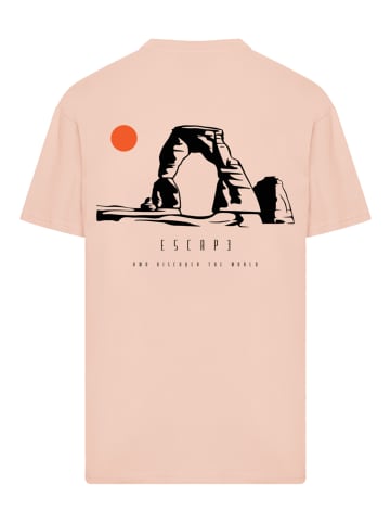 F4NT4STIC Heavy Oversize T-Shirt Oversize Escape Discover the World Savannah in amber