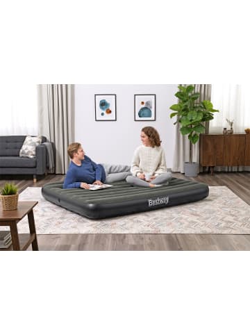 Bestway TriTech® Doppelluftbett 203 x 152 x 25 cm in Grau ab 3 Jahre