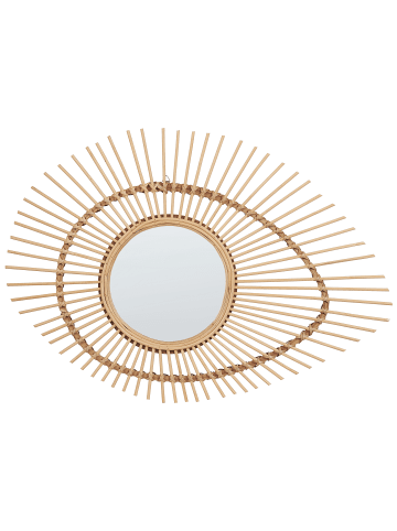 Beliani Dekospiegel BARIO in Braun - (W) 63 x (H) 45 x (L) 3 cm