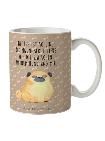 Mr. & Mrs. Panda Kaffeetasse Mops mit Spruch in Hundeglück