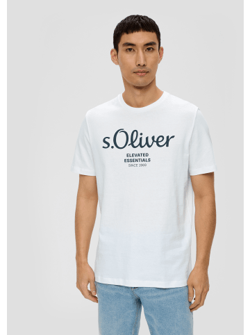 s.Oliver T-Shirt kurzarm in Weiß