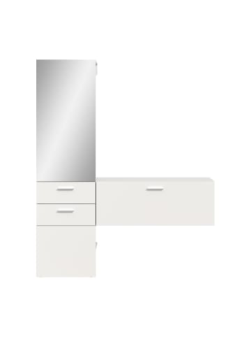 ebuy24 Garderobenmöbel Vaga (2-teilig) Weiß 156 x 36 cm