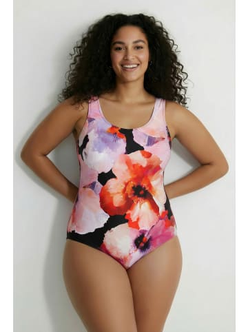 Ulla Popken Badeanzug in schwarz