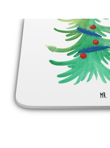 Mr. & Mrs. Panda Untersetzer Pinguin Weihnachtsbaum ohne Spruch in Weiß