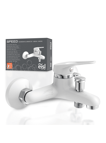 Eisl SPEED Wannenfüllarmatur, Weiß/Chrom