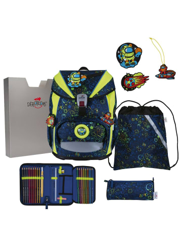 DerDieDas ErgoFlex Light - Schulranzen Set 5tlg. 800g (Neon Crazy) in Neon Crazy