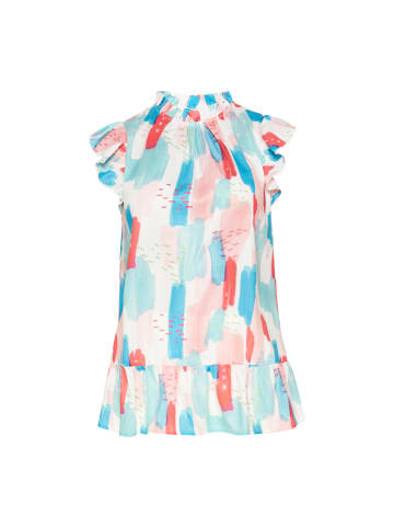 Usha Women Top in blue multicolor