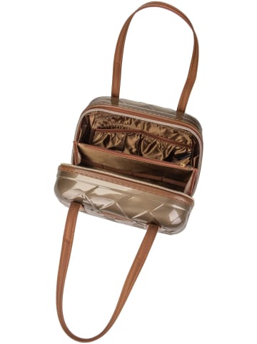 Stratic Kulturbeutel Leather & More Beauty Case in Champagne
