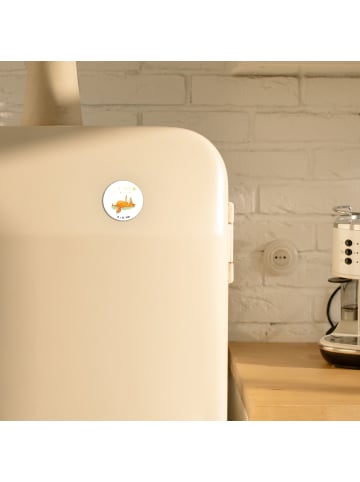 Mr. & Mrs. Panda rundmagnet Fuchs Sterne ohne Spruch in Weiß