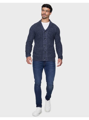 Threadbare Strickjacke Horatio in Navy Twist