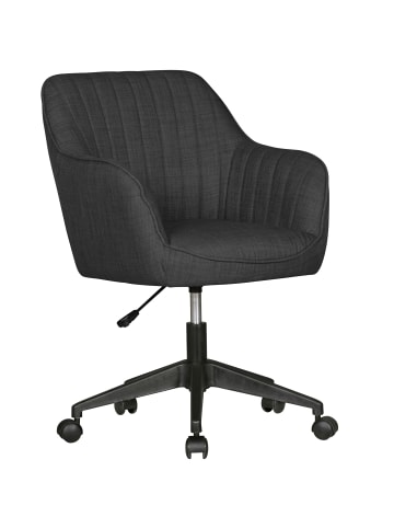 KADIMA DESIGN Schreibtischstuhl MIAMI Anthrazit Stoff Drehstuhl mit Lehne 120 kg,