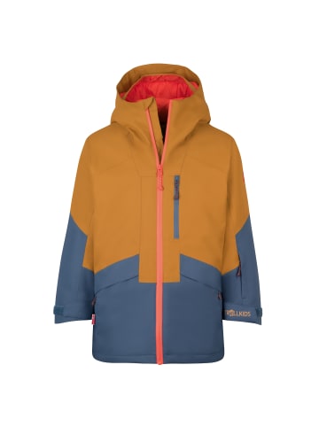 Trollkids Ski-/ Snowboardjacke Kongsberg in bronze/blue