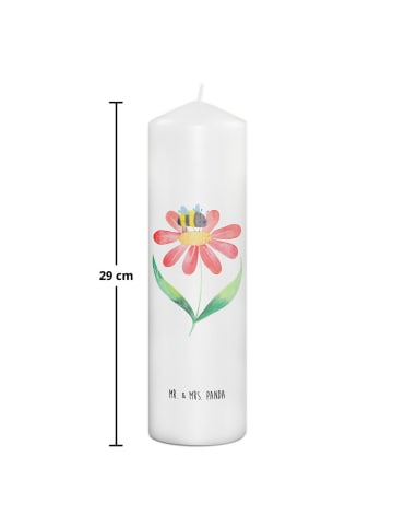 Mr. & Mrs. Panda Kerze Hummel Blume ohne Spruch in Weiß
