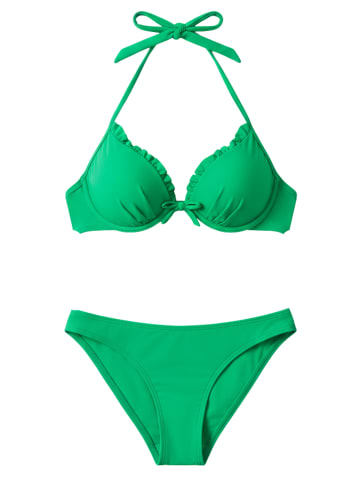 AvaMia Bikini Set Bikinihose Bikinitop Type 1 Rüschchen in Grün