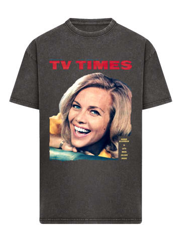 F4NT4STIC Oversize T-Shirt TV Times Honor Blackman 1964 Cover in schwarz