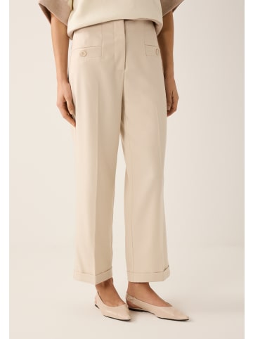 More & More weite, verkürzte Culotte in beige
