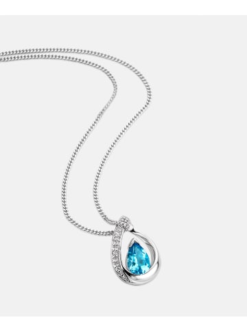 Diamant L'éternel Halskette aus 375 Weißgold mit Diamant mit Topas