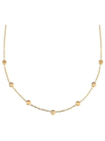Boccia Damen-Halskette Titan Goldplattiert mit Diamanten