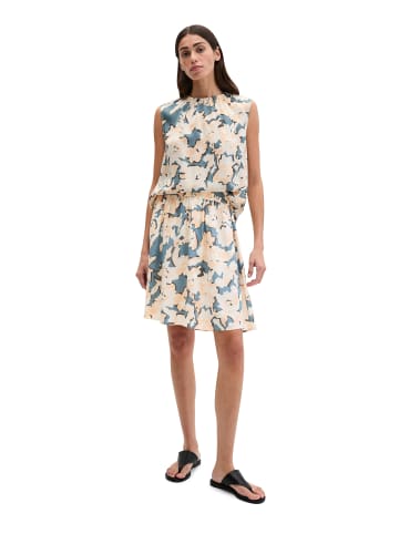 Marc O'Polo Ärmelloses Print-Bluse regular in Medium Blue