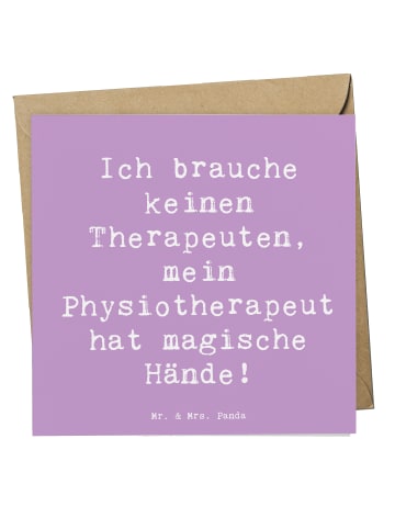 Mr. & Mrs. Panda Einladungskarte Spruch Magische Hände Physiothe... in Lavendeltraum