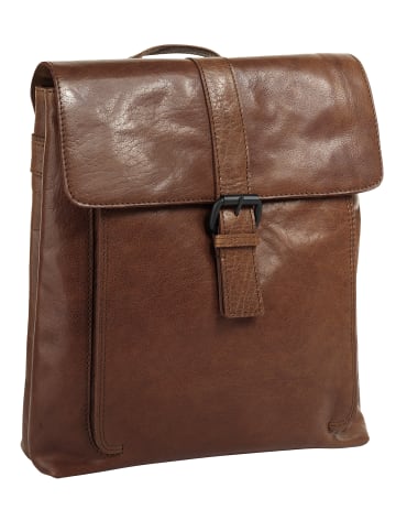 Rucksack echt Leder in cognac