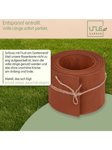 UNUS Beeteinfassung Rost 10x1000 cm in Braun