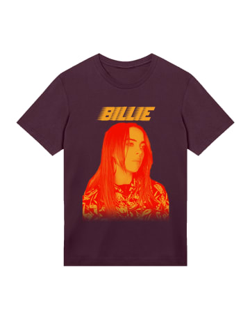 F4NT4STIC T-Shirt Billie Eilish Portrait in maroon