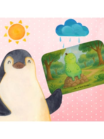 Mr. & Mrs. Panda Badteppich Schildkröte Pause Design ohne Spruch in Weiß