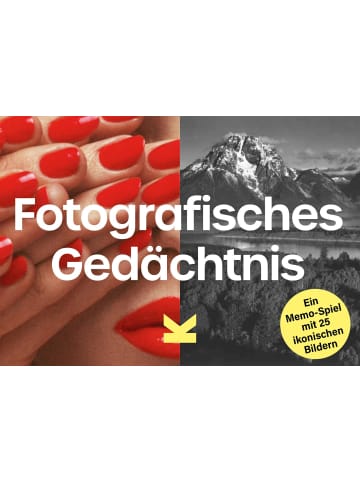 Laurence King Verlag Fotografisches Gedächtnis | Ein Memo-Spiel. Finde 25 berühmte Fotos