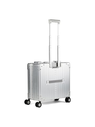 Aleon Deluxe 4-Rollen Businesstrolley Aluminium 45 cm platinum 1