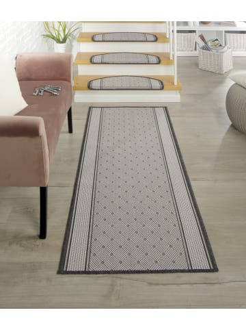Peyer-Syntex 1 Läufer Clara Bordüre Fb.grau 80/200 cm* in grau