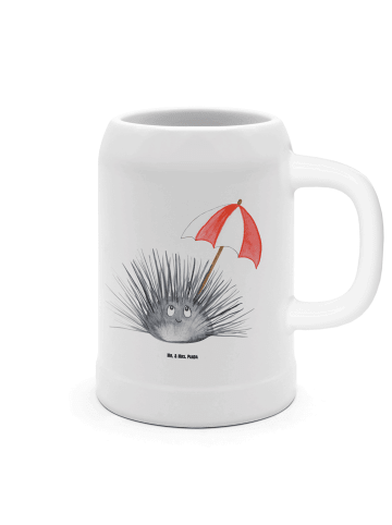 Mr. & Mrs. Panda Krug Seeigel ohne Spruch in Weiß