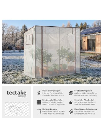 tectake Folien-Gewächshaus Anton - wetterfest und UV-beständig