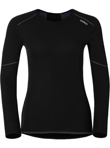 Odlo Unterhemd L/S Crew Neck X-Warm in Schwarz