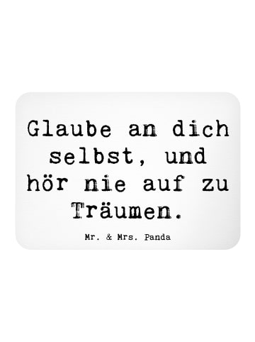 Mr. & Mrs. Panda Kühlschrankmagnet Spruch Glaube an sich selbst ... in Weiß