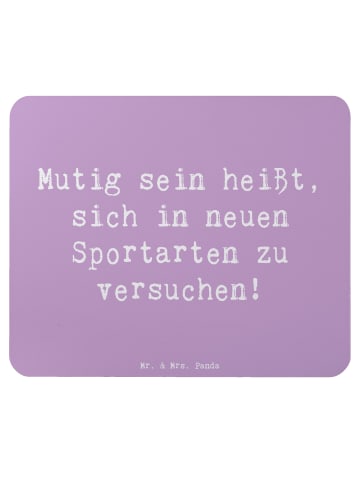 Mr. & Mrs. Panda Mouse Pad Spruch Neue Sportart versuchen mit Sp... in Lavendeltraum