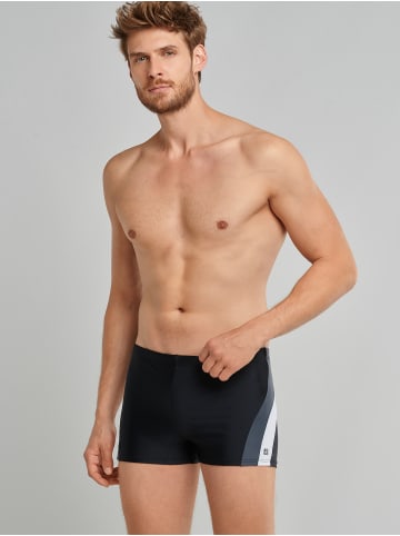 Schiesser Badeshorts Aqua in Schwarz