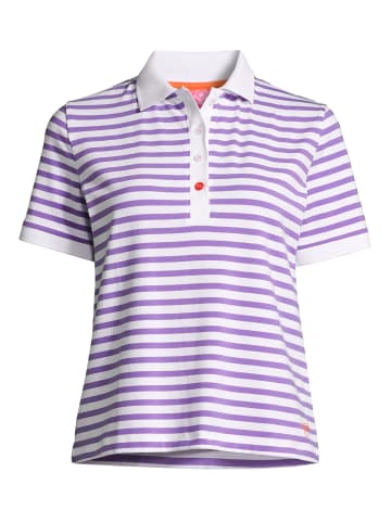 Salzhaut Poloshirt kurzarm für Damen in lila
