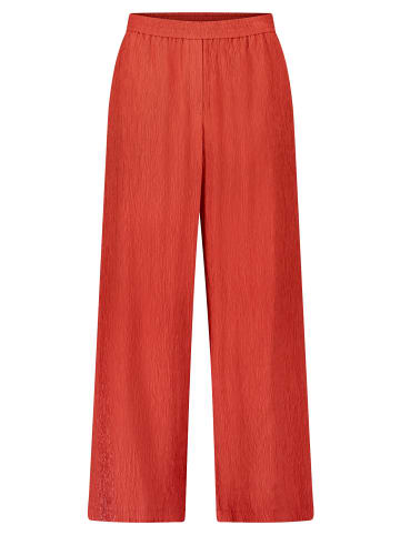 BETTY & CO Schlupfhose mit Struktur in Dunkelrot