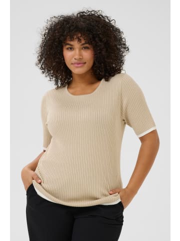 KAFFE curve Strickpullover KClizzy in Feather G. with Chalk contrast