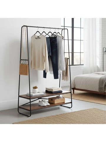 Kleiderständer in Braun/ Schwarz - (B)100 x (H)160 x (T)45 cm
