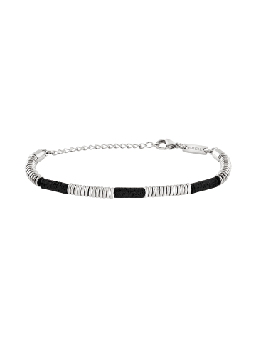 Breil Armband fusion silber, schwarz