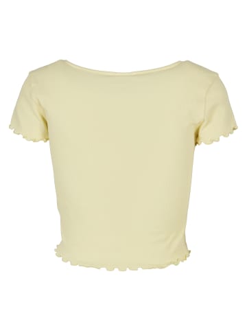 Urban Classics Cropped Tees in softyellow