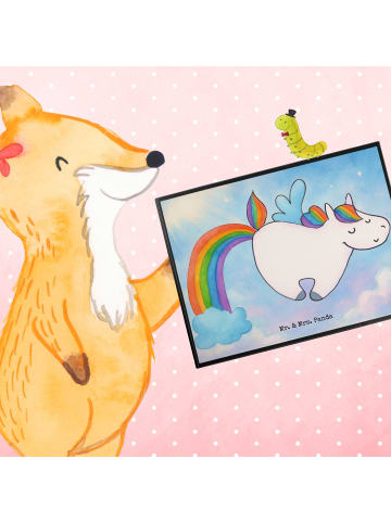 Mr. & Mrs. Panda tischschutzmatte Einhorn Fliegendes Pferd Desig... in Weiß