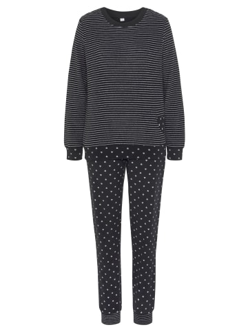 Vivance Active Pyjama in Steifen-/Herzchen-Muster