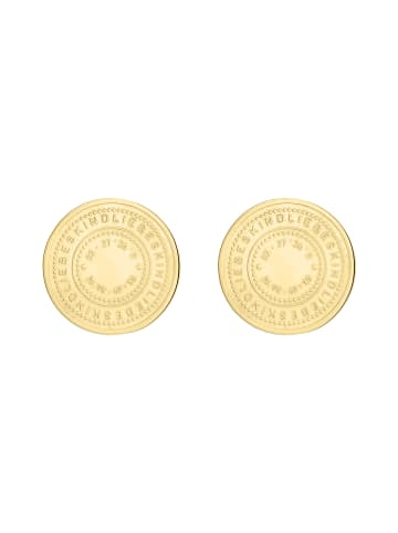 LIEBESKIND BERLIN Ohrstecker The Coin in gold