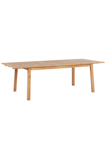 Beliani Gartentisch CESANA in Braun - (W) 100 x (H) 75 x (L) 180 cm